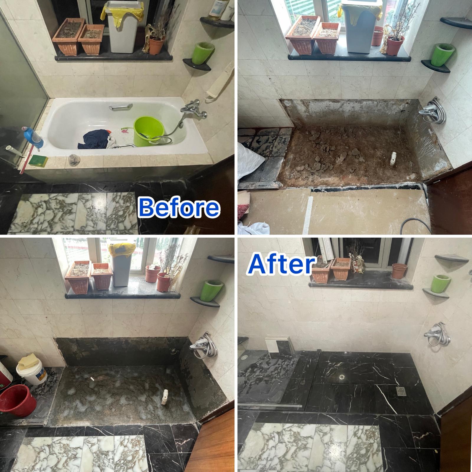 Bathtub Removal & Shower Area Conversion Service in Singapore | Tasfia Engineering & Construction Pte Ltd